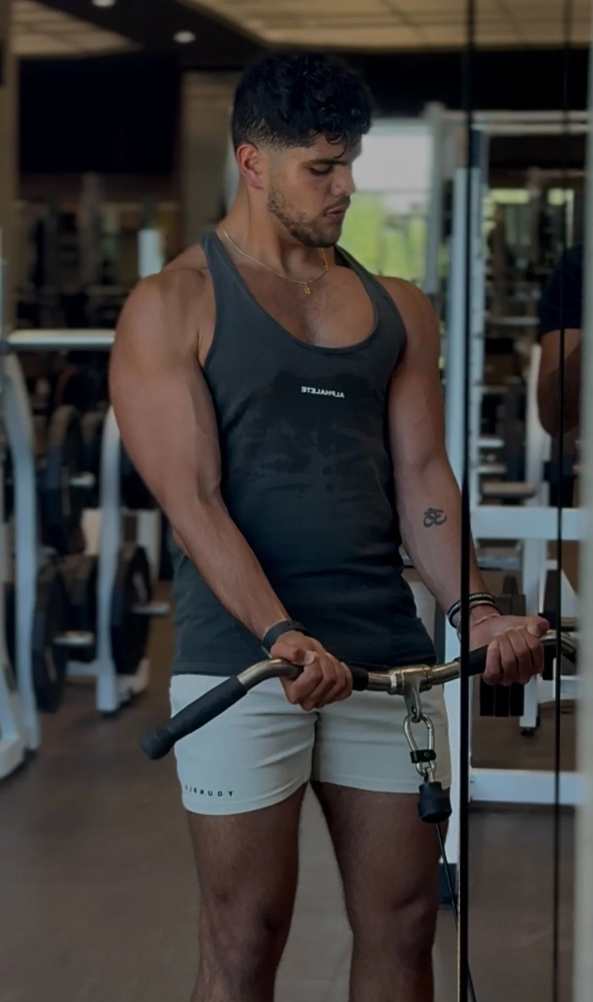 Arjav coaching in the gym